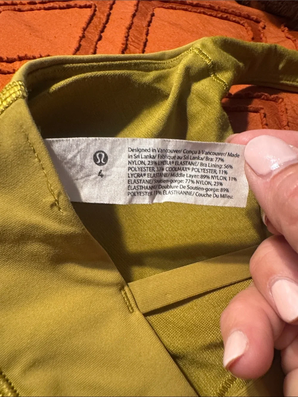 lululemon athletica Chartreuse Energy Sports Bra